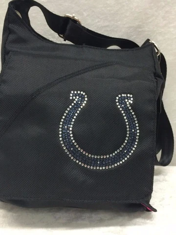 Indianapolis Colts Football Crossbody Purse Rhinestones Little Earth Cover