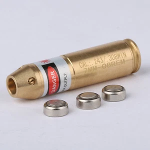 Hunting Bore Sighter .243 308 Win 7mm Rem Cartridge Red Laser Sight Boresighter - Picture 1 of 12
