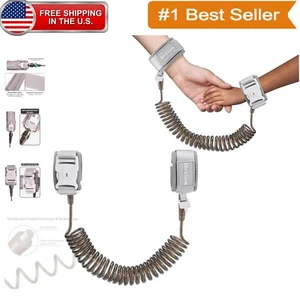 Lightweight 8.2ft Toddler Safety Leash with Key Lock - Stylish Grey Color - Picture 1 of 10