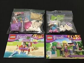 LEGO Friends 41028 Emma’s LIfeguard & 3930 Stephanie’s Outdoor Bakery Complete 