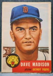 Brocca Topps 99 Dave Madison SP 1953 Detroit Tigers spedizione gratuita - Foto 1 di 2