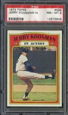 1972 TOPPS #698 JERRY KOOSMAN PSA 8 METS IA *B72243