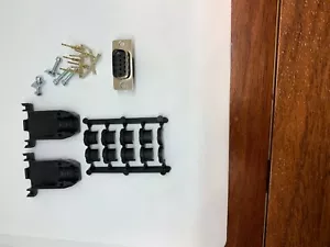 NEW DB9 connector parts: 9 receptacle + 22 plug crimp contact and black plastic - Picture 1 of 4