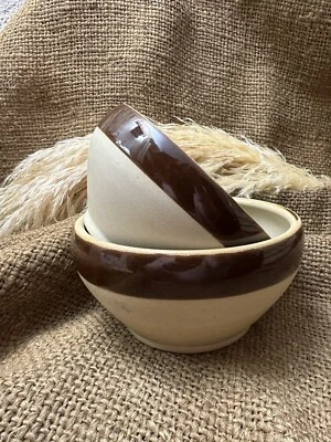 2 Anciens saladiers  en grès Digoin, déco cuisine vintage - Photo 1/4