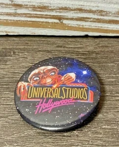 Universal Studios Hollywood ET Adventure Promo Pin de botón Pinback abierto 1991-2003 - Imagen 1 de 4