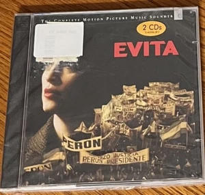 ORIGINAL SOUNDTRACK "EVITA" BRAND NEW ORIGINAL 1996 USA DOUBLE CD ALBUM - Picture 1 of 1