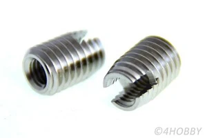 2 Gewindebuchsen Edelstahl M6 M10 Schraubhülse selbstschneidend Buchse 3D Druck - Bild 1 von 3