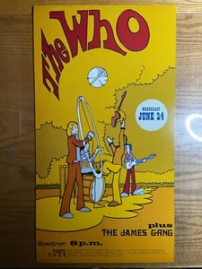 The Who Electric Factory Concert Poster 1970 2nd Print Official w/ COA - Picture 1 of 5