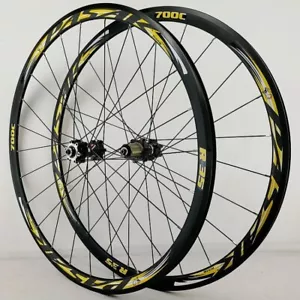 ruote bici da corsa perno passante/sganci rapidi con riflettore sicurrezza - Foto 1 di 17