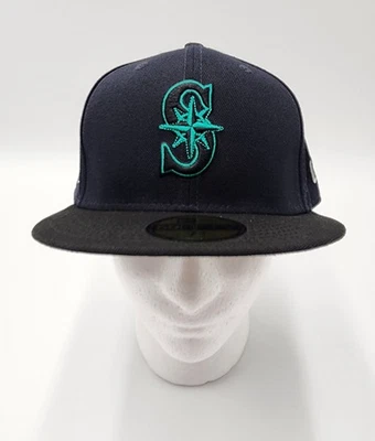 New Era 59fifty 7 3/4 Seattle Mariners MLB 21278180 бирюзовый/темно-синий/черный винтажный - Изображение 1 из 4