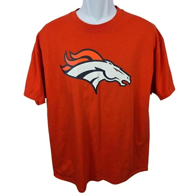 Denver Broncos NFL Team Apparel Orange T-Shirt Mens XL Football / B132 - Image 1 of 4