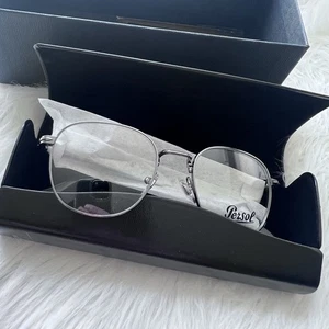 Persol Po1007v Square Prescription Eyewear Frames Gunmetal $345 - Picture 1 of 11