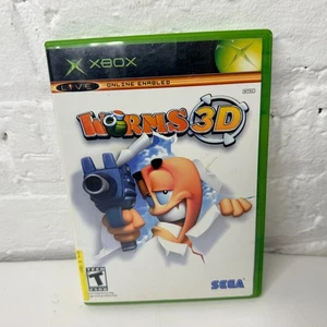 Worms 3D (Microsoft Xbox, 2005) en caja con manual - Imagen 1 de 3