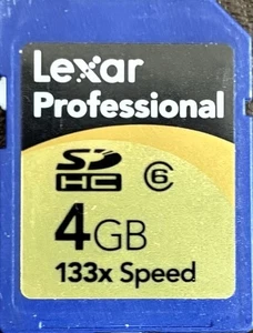 Lexar 4GB SDHC Premium 133X SD Memory Card - Picture 1 of 2