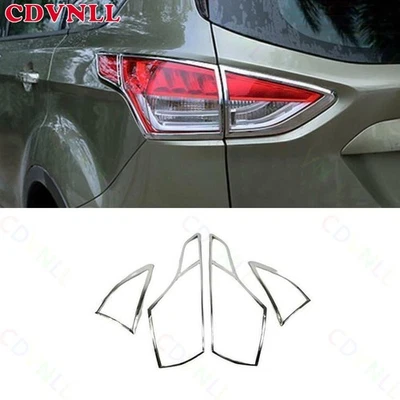 For Ford Escape Kuga 2013-2016 Chrome Silver Exterior Rear Tail Light Lamp Trim - Image 1 of 4