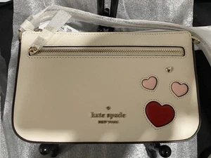 Kate Spade Convertible Wristlet Sweet Heart Parchment KA613 NWT - Picture 1 of 6