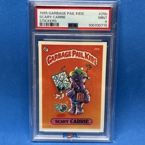 1985 Garbage Pail Kids GPK Psa 9 MATTE 25b SCARY CARRIE MT Mint OS1 Series 1 🔥 - Picture 1 of 2