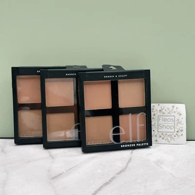 ELF Powder Bronzer & Sculpt Palette 3-pack - Fullsize & Authentic - Image 1 of 4