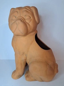 Englische Bulldogge Terrakotta Keramik Übertopf 11" - Bild 1 von 7