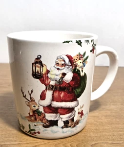 Pier 1 Imports Winter Wonders Collection Santa Mug Ironstone Ceramic Festive - Picture 1 of 10