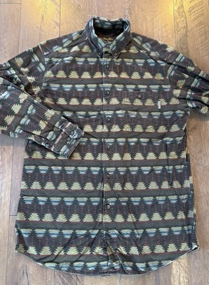 Woolrich ‘Deep Hunter Southwest’ Cotton Long-sleeve Shirt! (men’s Large) - Image 1 of 4