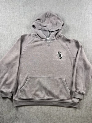 Nike Hoodie Chicago White Sox Feminino XL Center Swoosh Cinza Southside Antigo Ano Novo - Imagem 1 de 4