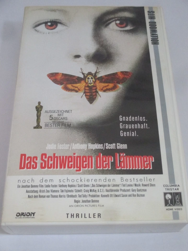 Columbia - Das schweigen der Lämmer - VHS/Thriller/Jodie Foster/Anthony Hopkins - Bild 1 von 1