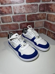 Barebarics Zing White Blue Vegan barefoot sneaker Women’s Size 9 Men's 7.5 - Picture 1 of 11
