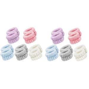 2X(20 Piezas Toallas de Muñeca para Lavarse la Cara, Pulsera para Lavarse la Cara, Microfibra4289 - Imagen 1 de 7