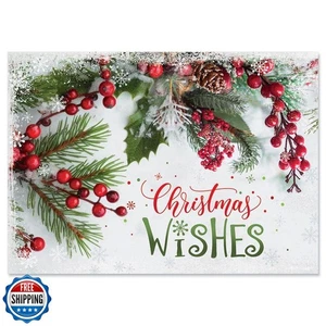 Aktuelle Beeren und Kiefer Weihnachtskarten, Grußkarten Set - 18er Set groß - Bild 1 von 5