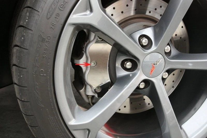 2005-13 Grand Sport & Z06 Face Plate Caliper Cover - Set of 4 w/ 14 Screw Covers Foto 1 de 4