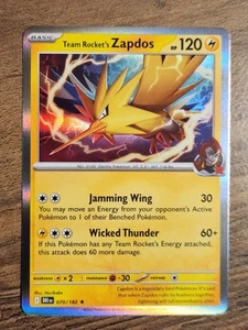 Team Rocket's Zapdos 070/182 Holo Rare NM SV Destined Rivals HR Pack Fresh 70 - Picture 1 of 4