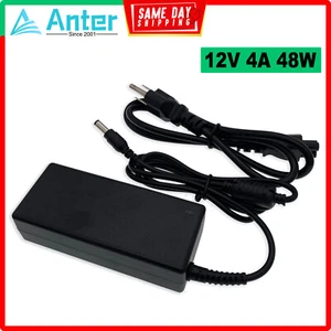 12 Volt 4 Amp (12V 4A) 48W AC Adapter Charger Power Supply Cord FOR LCD Monitors - Picture 1 of 6