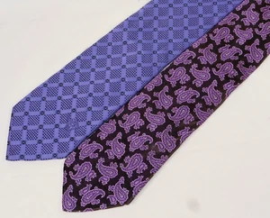 2 great silk ties, made in Italy. Versace & Etro. #nT40-3E - Bild 1 von 16