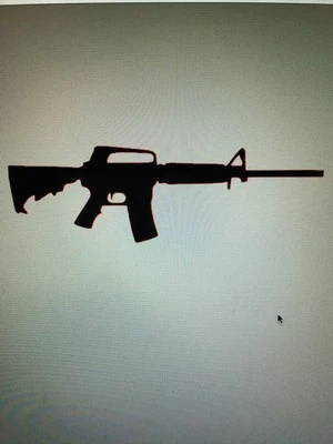 AR-15 Rifle Sticker Decal Gun Weapon - Image 1 of 3