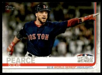 2019 Topps #275 Steve Pearce Boston Red Sox World Series Game 4 - Image 1 of 2