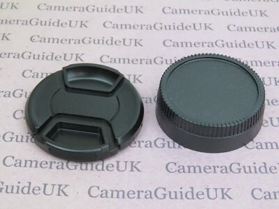 55mm Centre Pinch Front Lens Cap and Rear Lens Cap for Nikon F (AI) 55mm lenses - Image 1 of 4