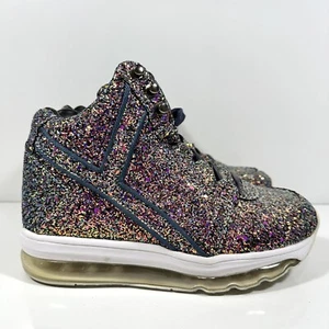 YRU Qozmo Aiire Shiny Hologram Glitter Fashion Party Prom Rage Shoes Size 8 - Picture 1 of 9