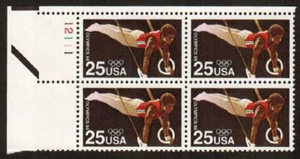 2380 MNH Plate Block (4) OG 1988 25c Summer Olympics Rings Free US Shipping - Picture 1 of 1