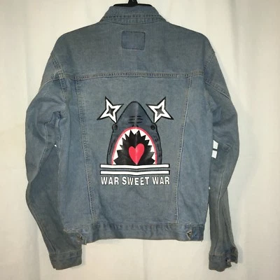 JAWS War Sweet War Gráfico Mujer Denim Azul Jean Streetwear Chaqueta Se Ajusta a Grande Foto 1 de 4