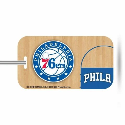 Philadelphia 76ers Plastic Luggage Tag Bag Identification Basketball Cover