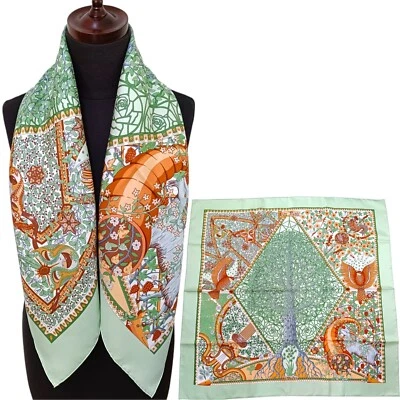 Hermes "AXIS MUNDI" Carre 90 Seda 100% Bufanda De Colección Rara Limpia Foto 1 de 4