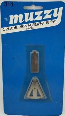 Insertos de repuesto de 2 hojas Muzzy 5pk #314 lista de múltiples cabezales anchos en la parte posterior Foto 1 de 2