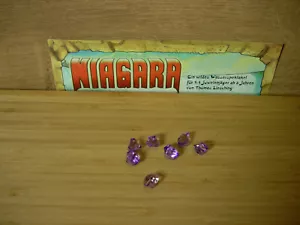 Niagara Edelsteine lila 7 Stück Zoch Ersatzteil Ersatz Juwelen Kristall spielen - Bild 1 von 1