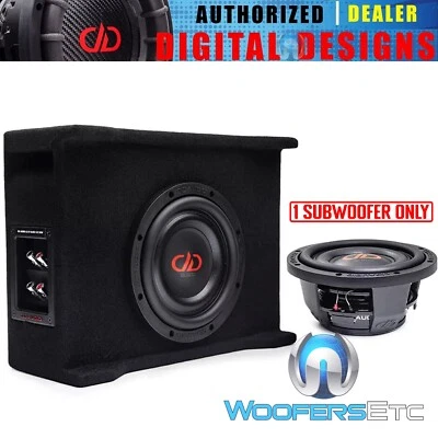 DD AUDIO DF-SL608.1-D2 DOWNFIRE ENCLOSURE 8" 300W RMS DUAL 2-OHM SUBWOOFER BOX - Image 1 of 4