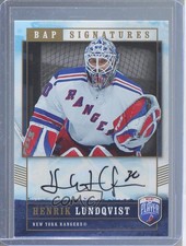 2006-07 Upper Deck Be a Player Signatures Henrik Lundqvist #HL Auto HOF