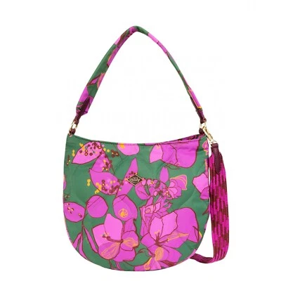 Oilily Molly Shoulder Bag Sketchy Flower Forest Green - Image 1 of 4