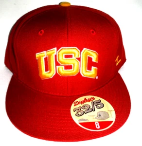 USC Trojans NCAA Adult Fitted Size 8 Baseball CAP HAT By Zephyr - Picture 1 of 4