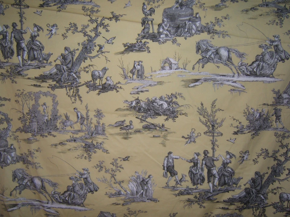 GP & J Baker, The Seasons, Romantic Toile, BTY, Varios Colores Disponibles Foto 1 de 4