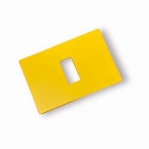 Placca Marlanvil 1861/1F 1 modulo giallo compatibile bTicino Magic - Picture 1 of 1